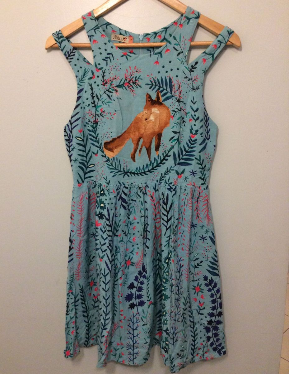 vestido azul antix