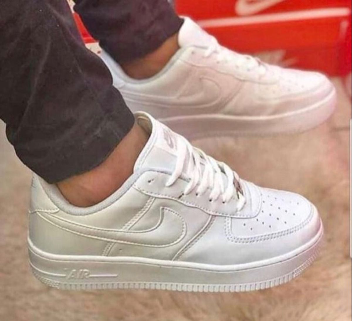 air force cano baixo preto