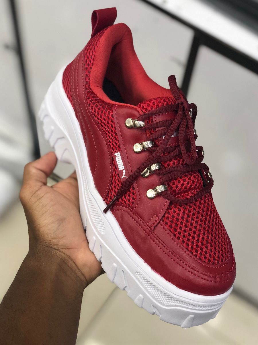 puma super suede vermelho