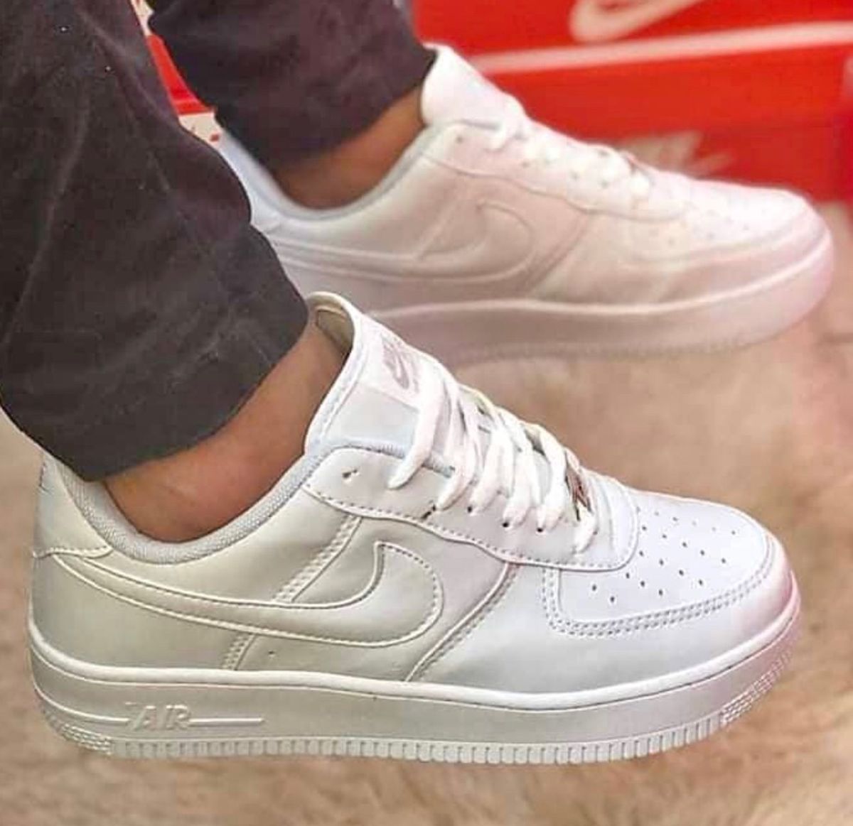 air force cano baixo branco