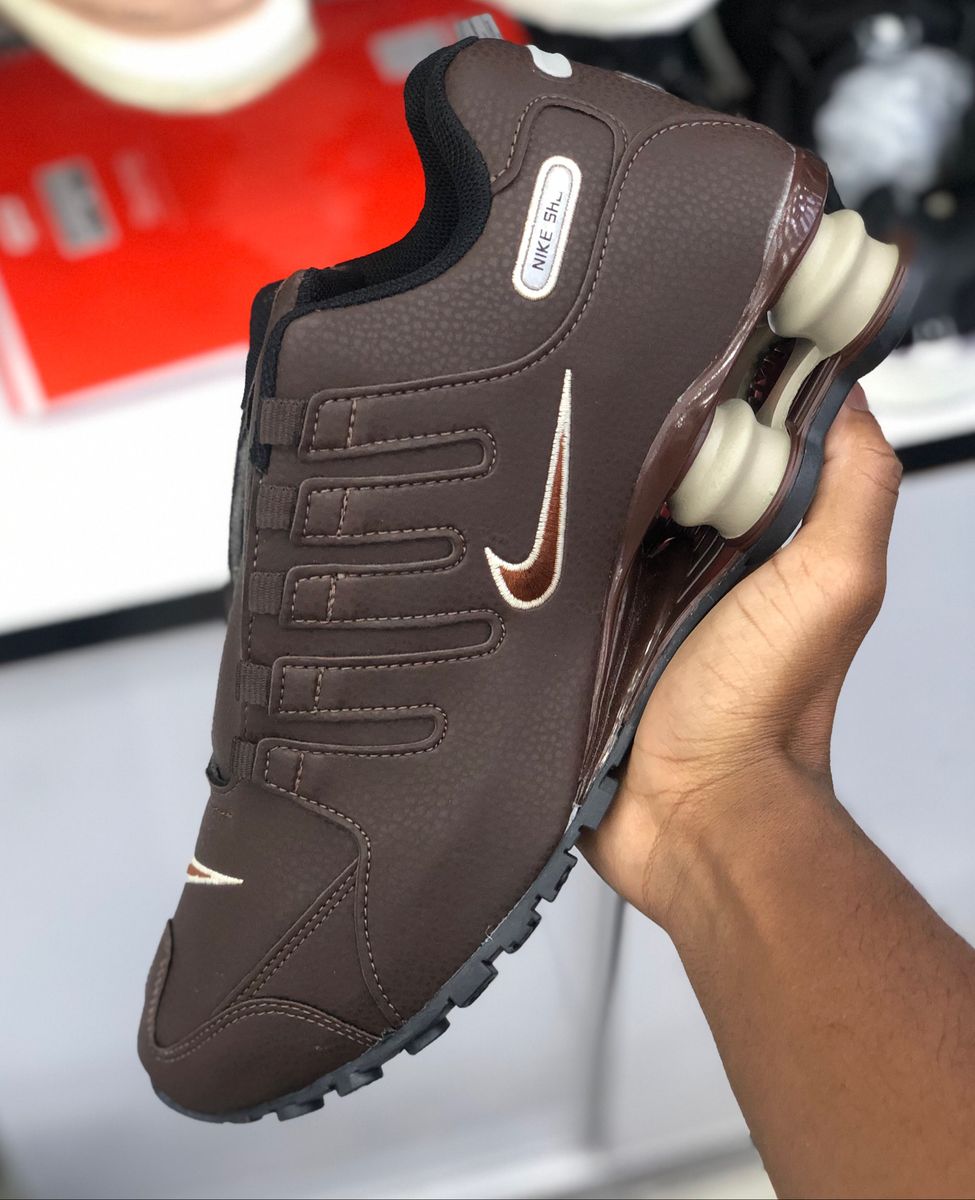 nike shox nz marrom