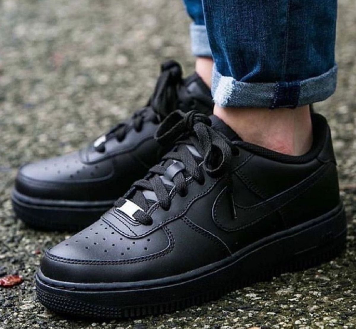 air force cano baixo preto