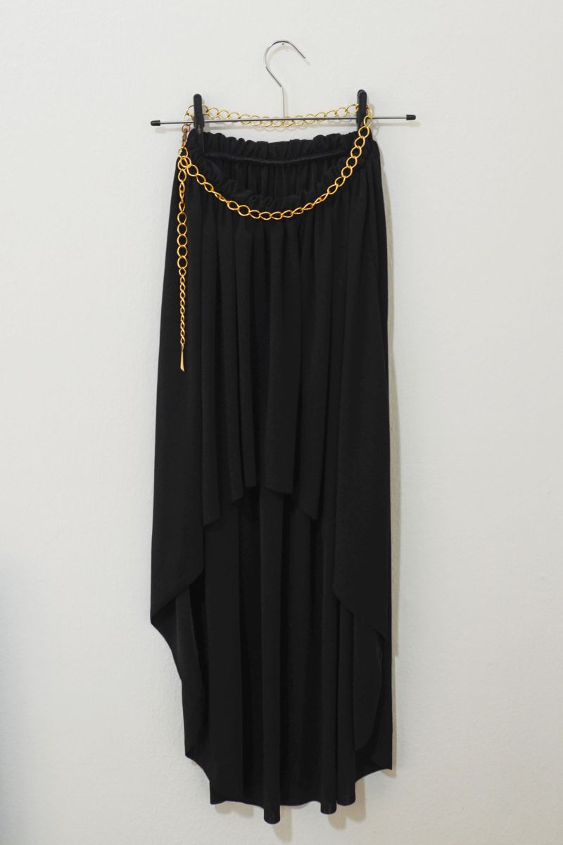 saia de croche curta na frente e longa atras