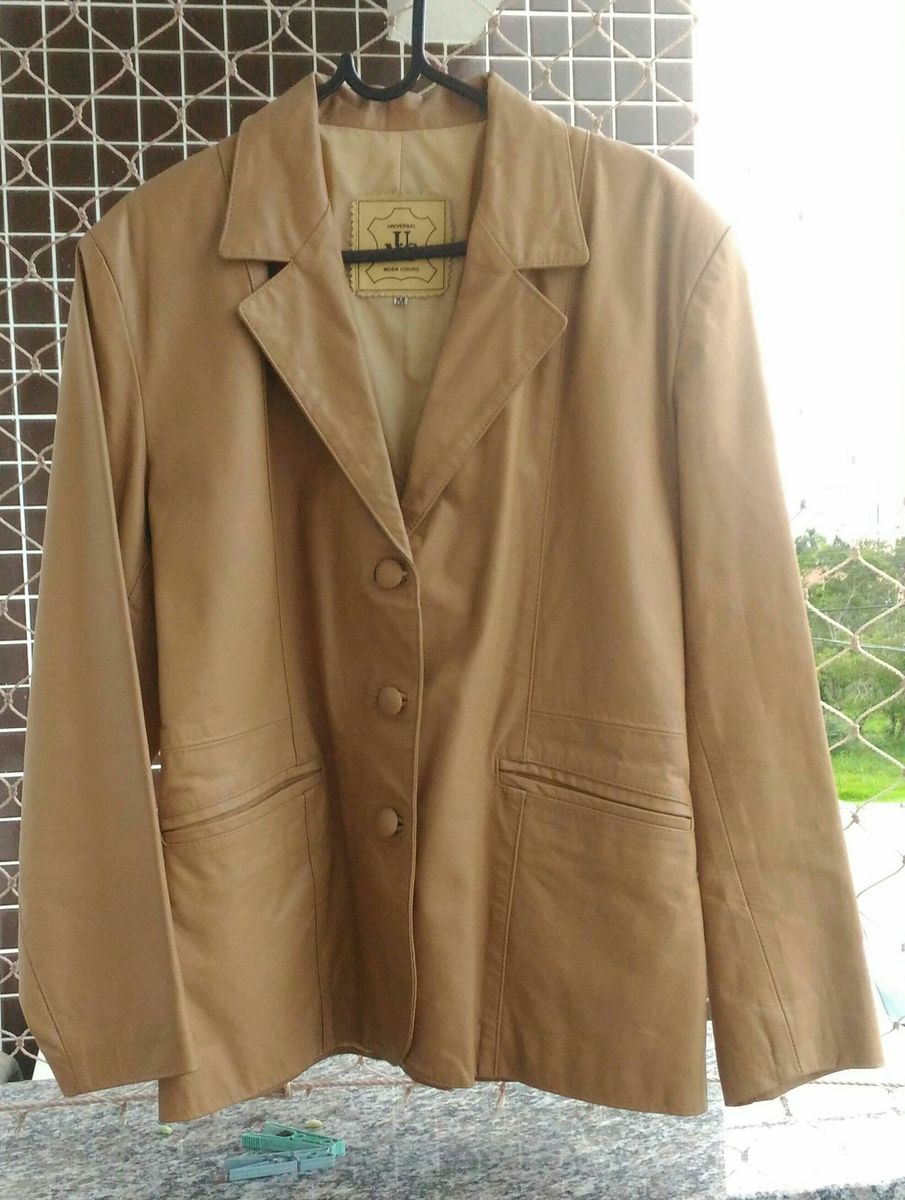 blazer couro