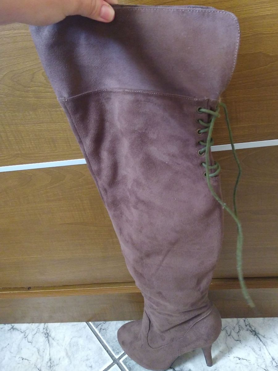 bota cano longo amarração