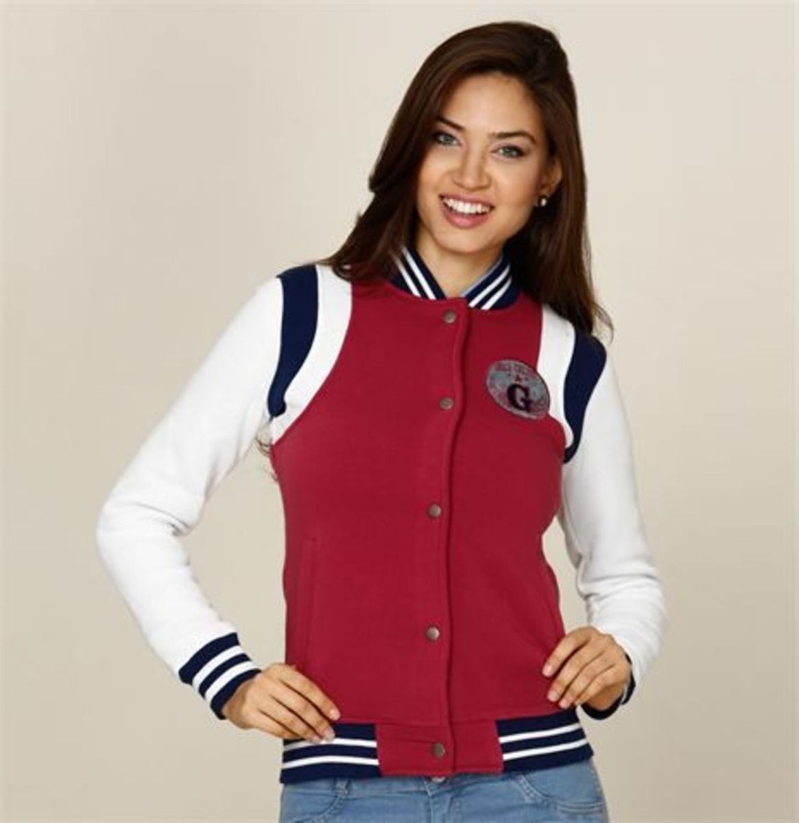 jaqueta college homem de ferro riachuelo