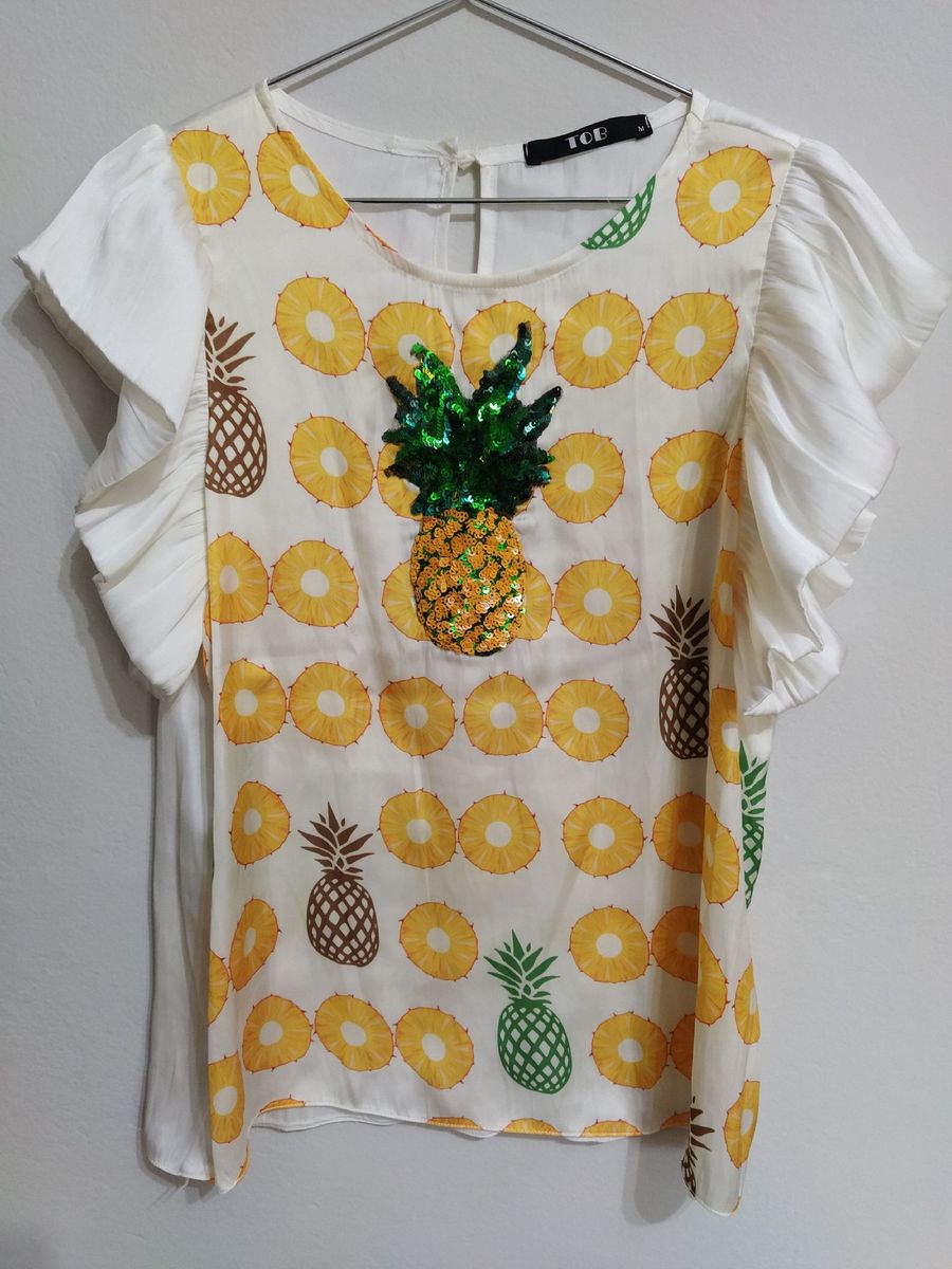 blusa abacaxi feminina