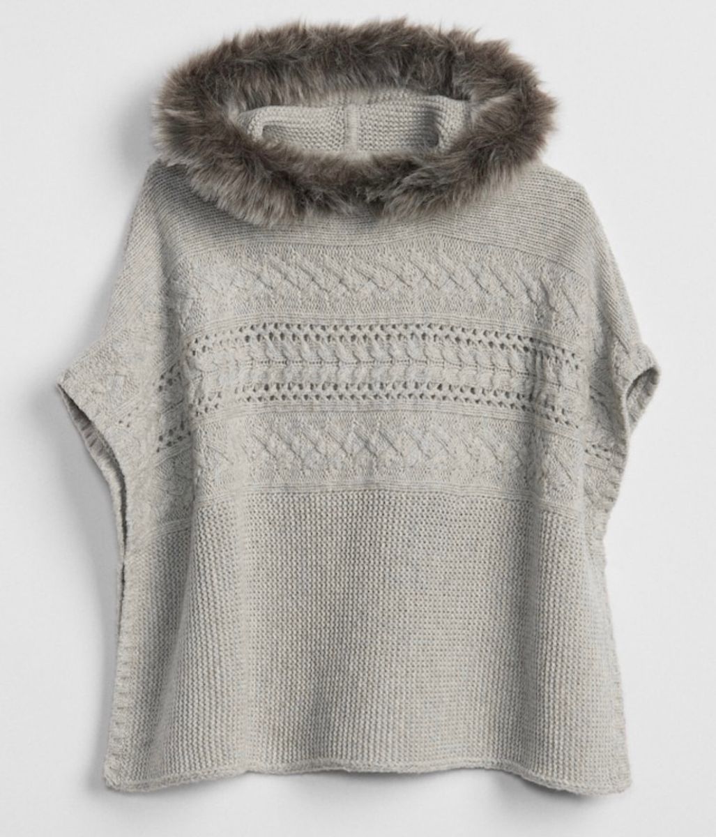 gap poncho sweater