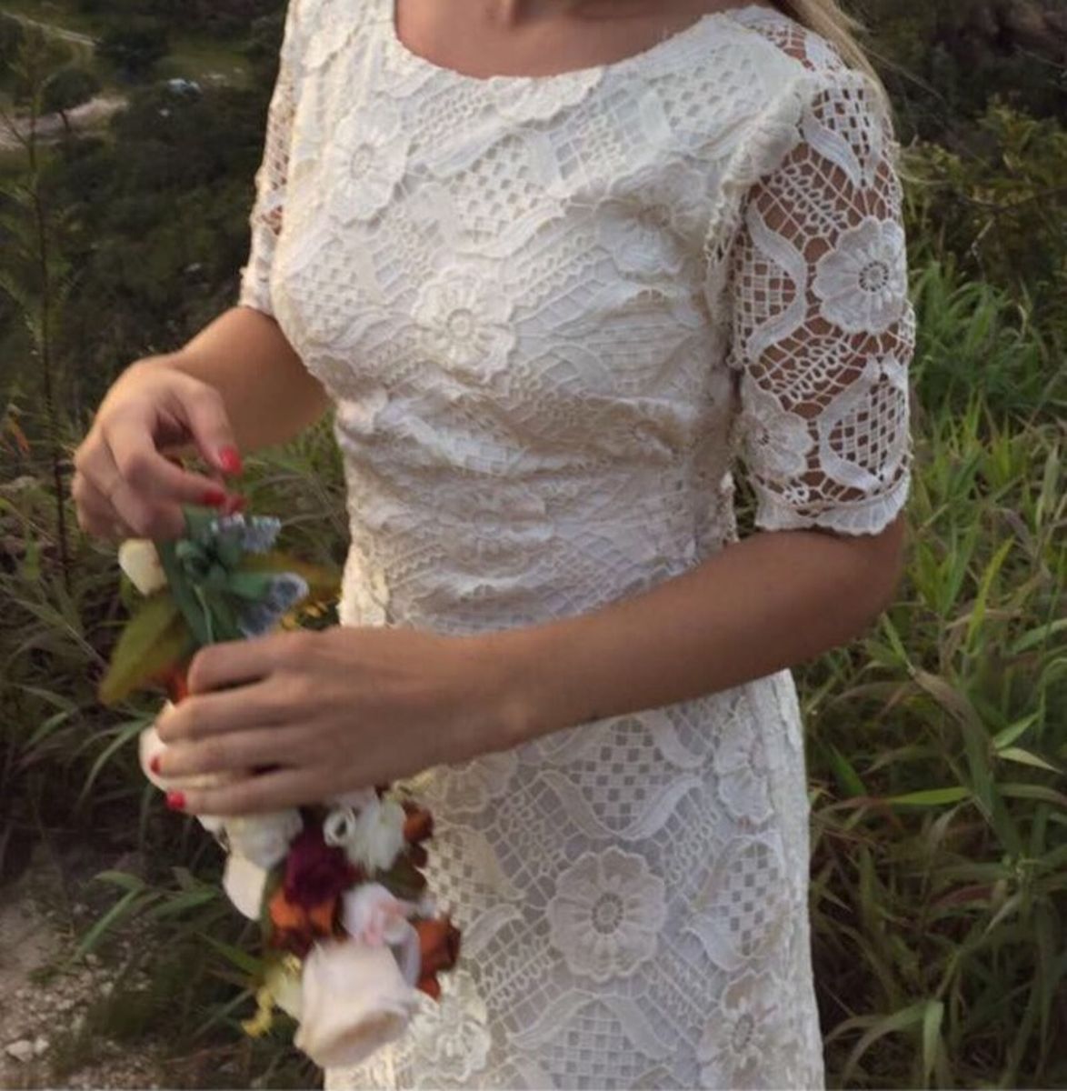vestido renda de algodao