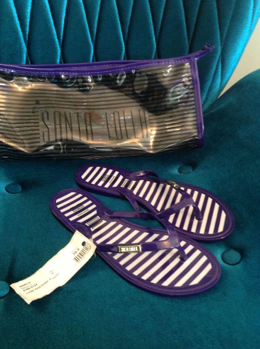 rasteira plastico santa lolla