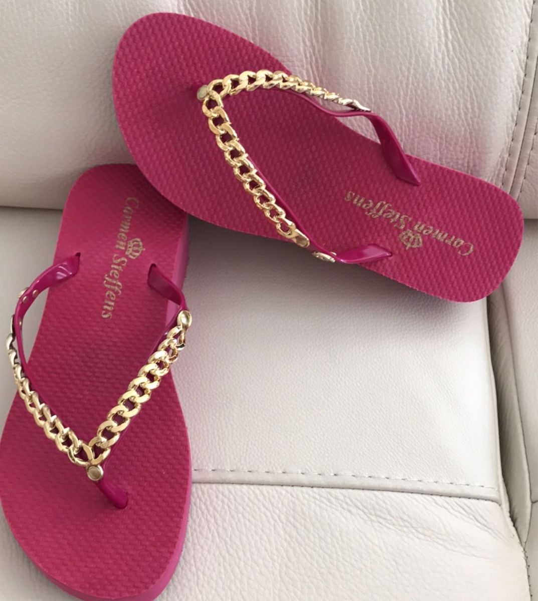 chinelo de salto carmen steffens