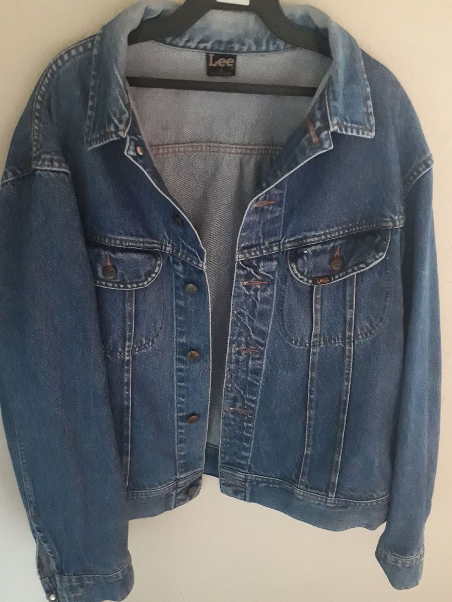 jaqueta jeans masculina lee