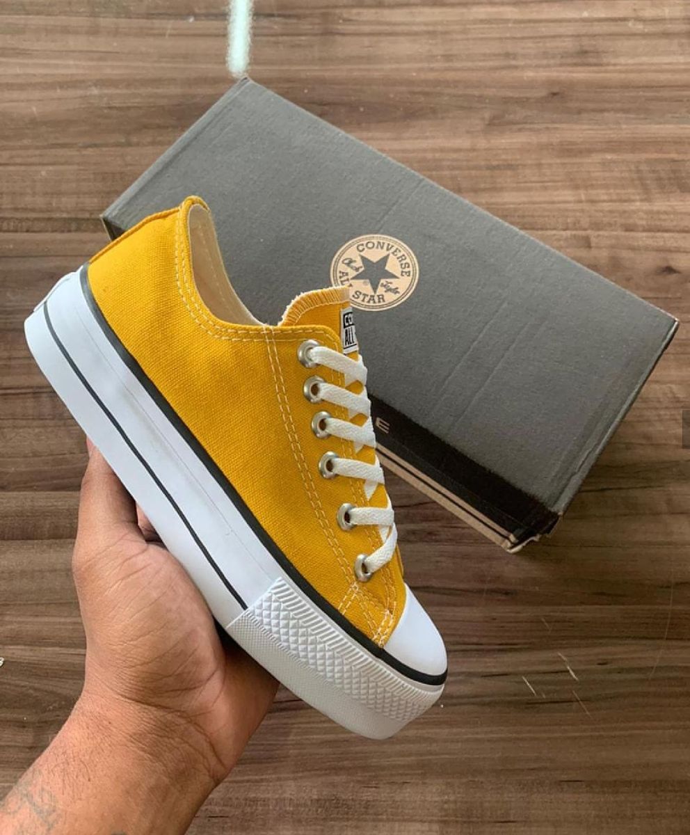 converse amarelo mostarda