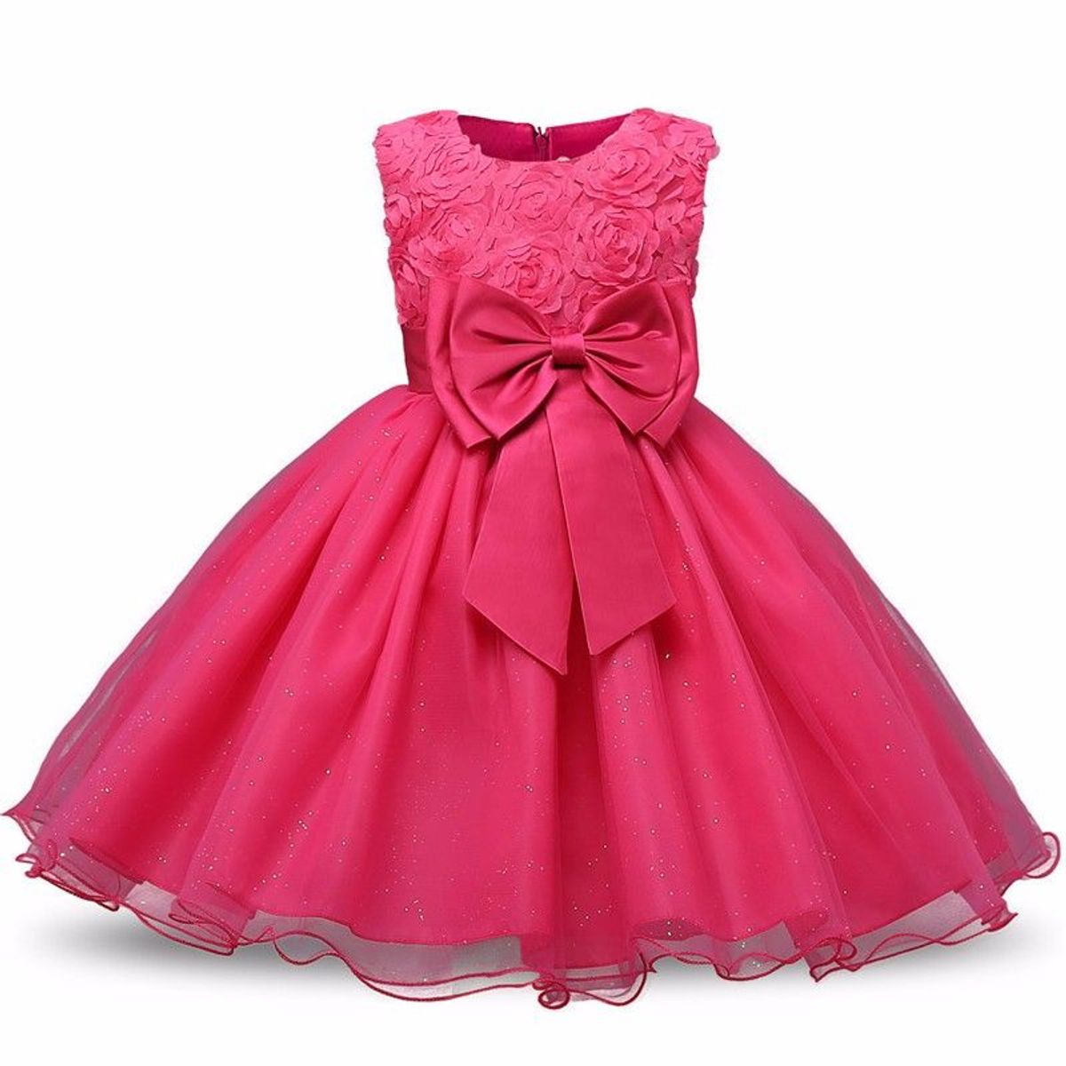 vestido de formatura infantil rosa pink