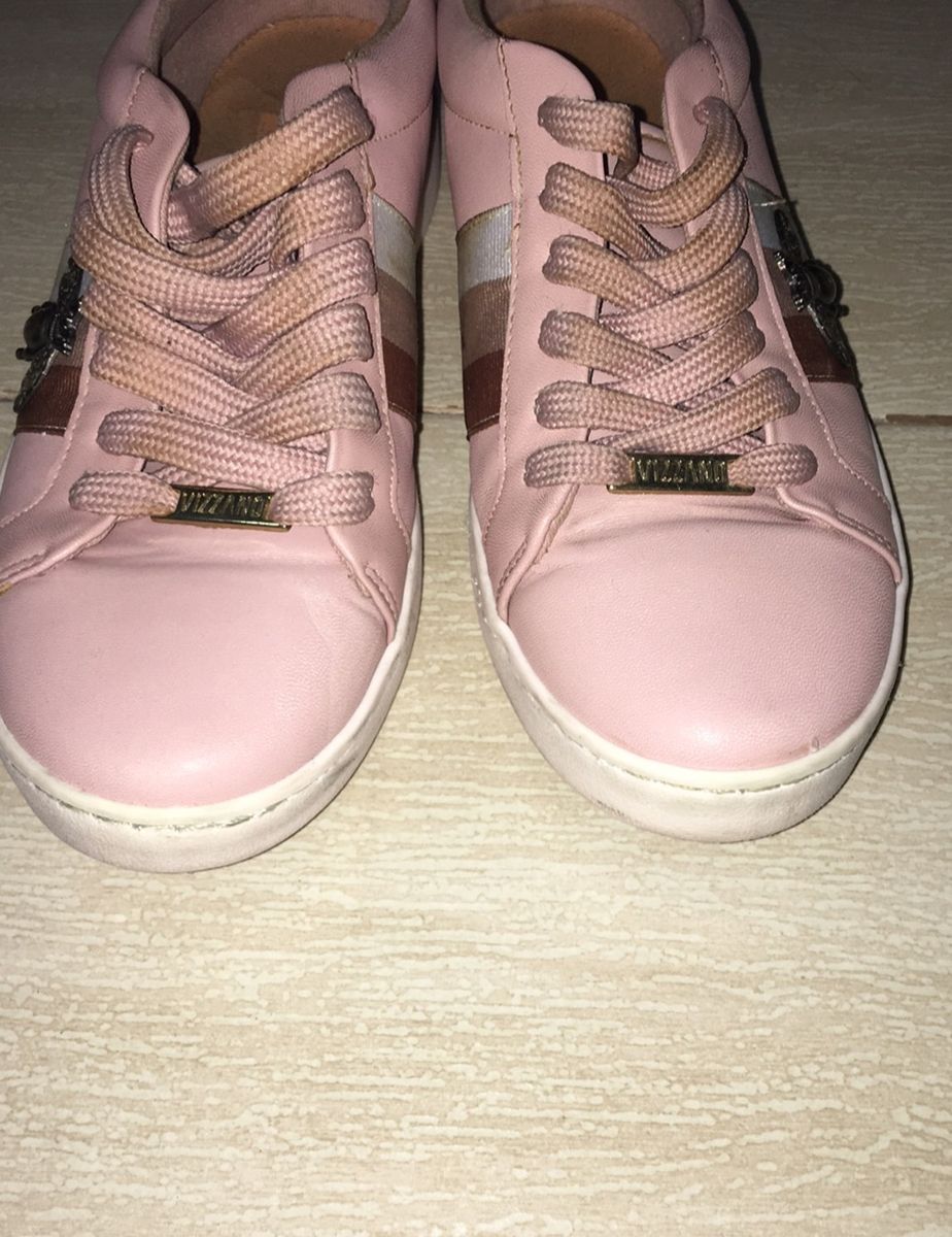 tenis vizzano veludo rosa