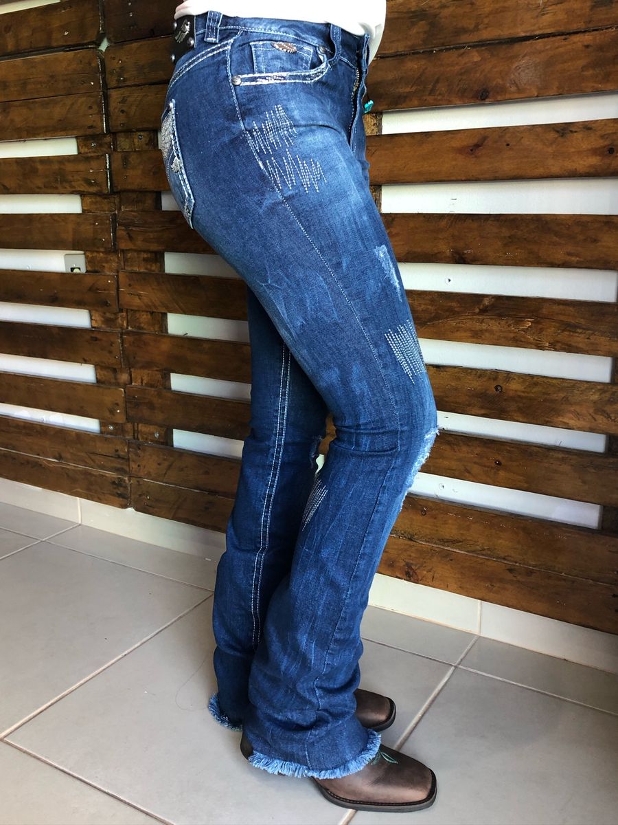 calça zenz western milano jeans