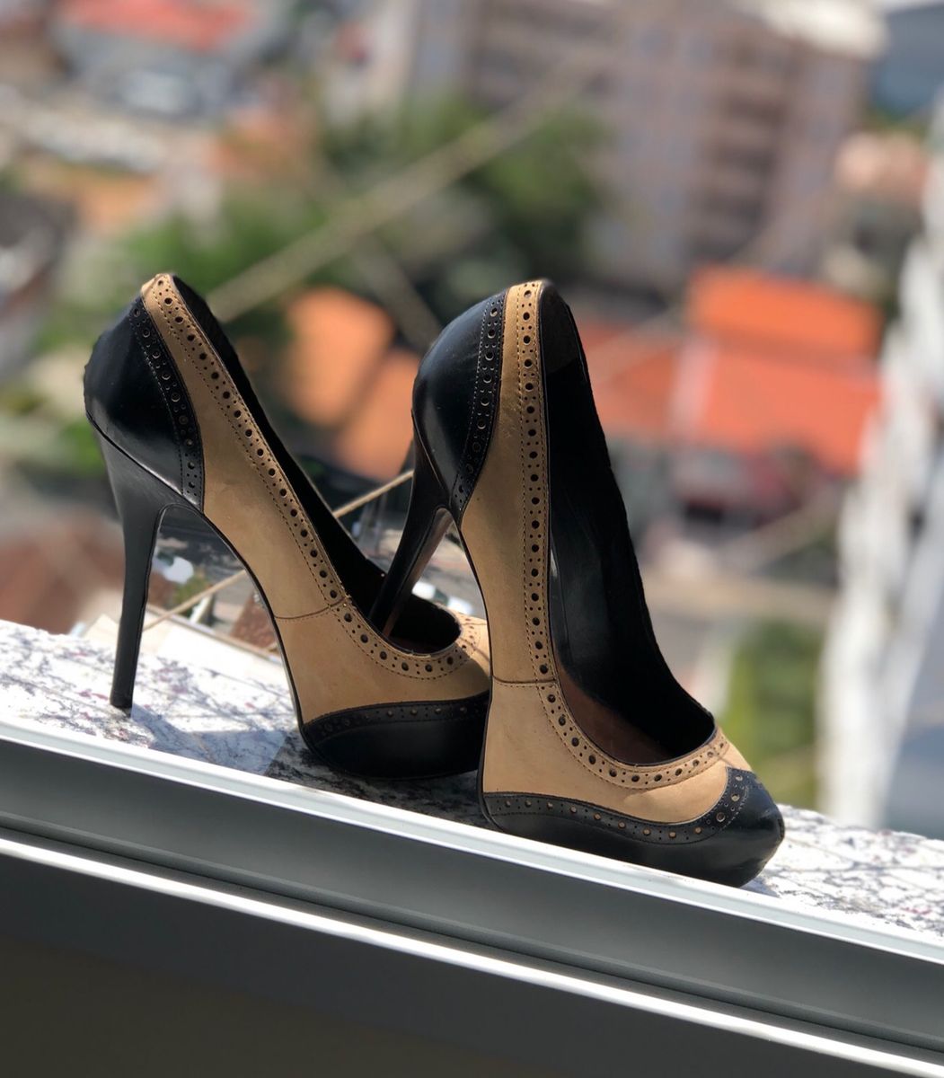scarpin schutz preto veludo