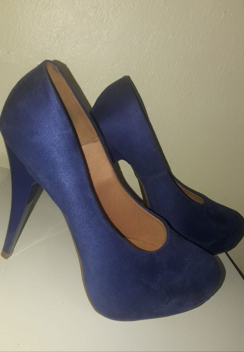peep toe azul vizzano