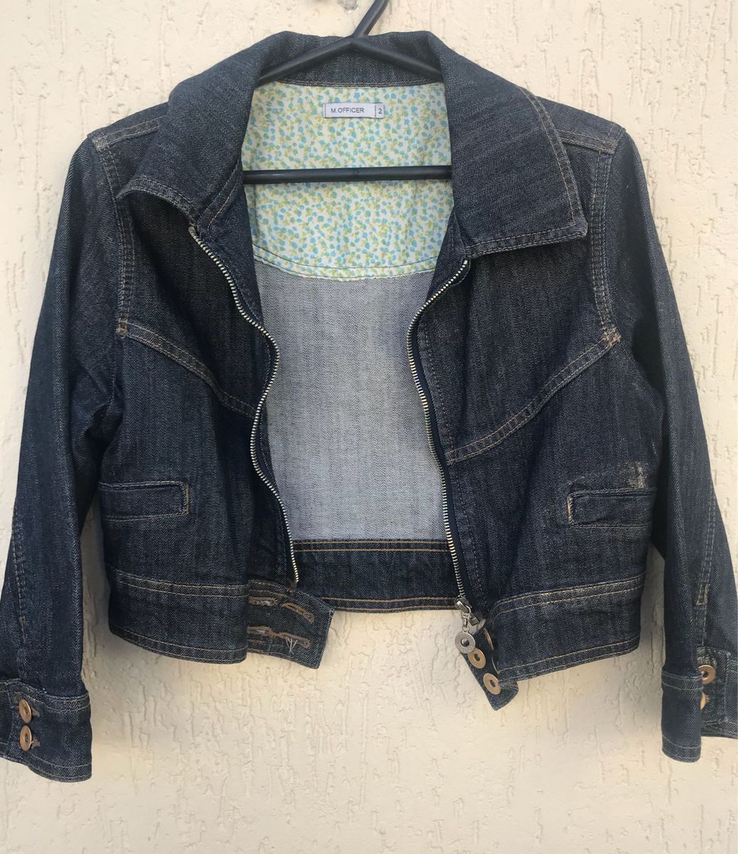 jaqueta jeans m officer