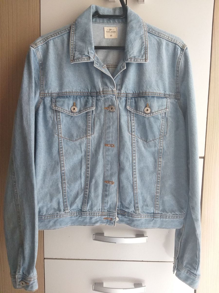 jaqueta jeans destroyed riachuelo