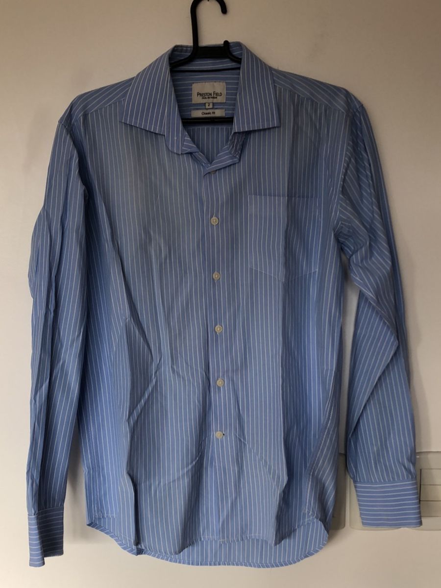 camisa social estampada renner