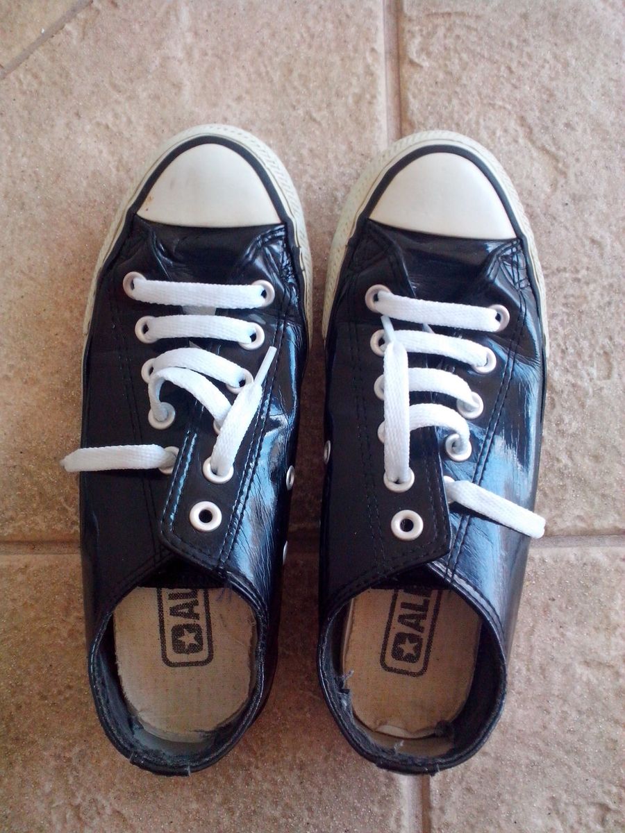 all star preto verniz