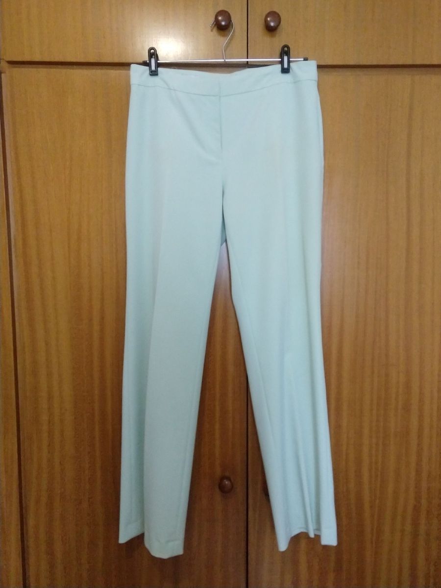 calça social verde feminina