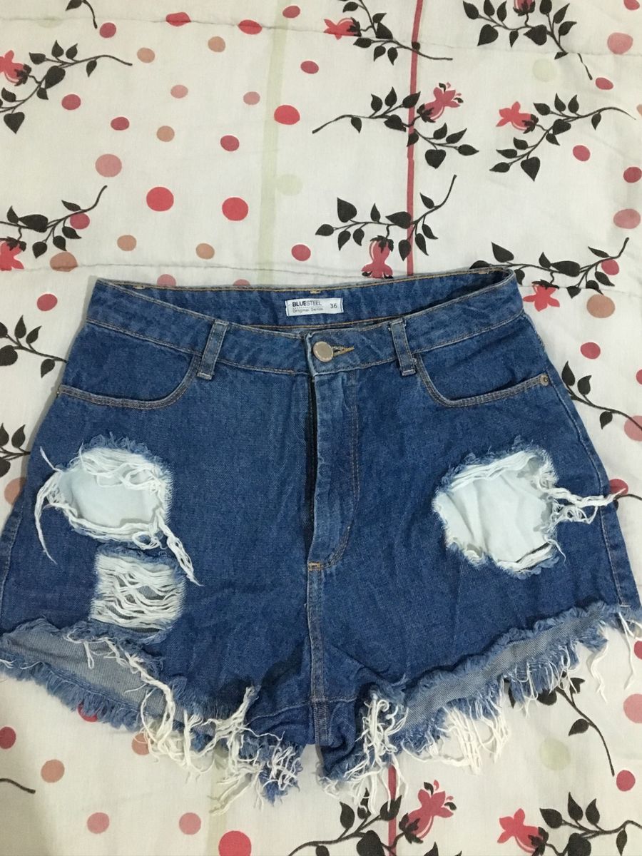 shorts jeans cintura alta renner