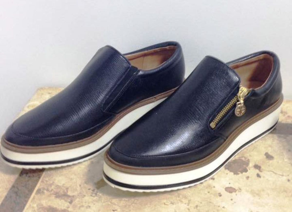 sapato flatform preto