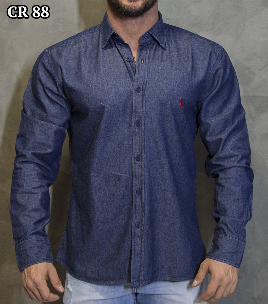 blusa jeans masculina reserva