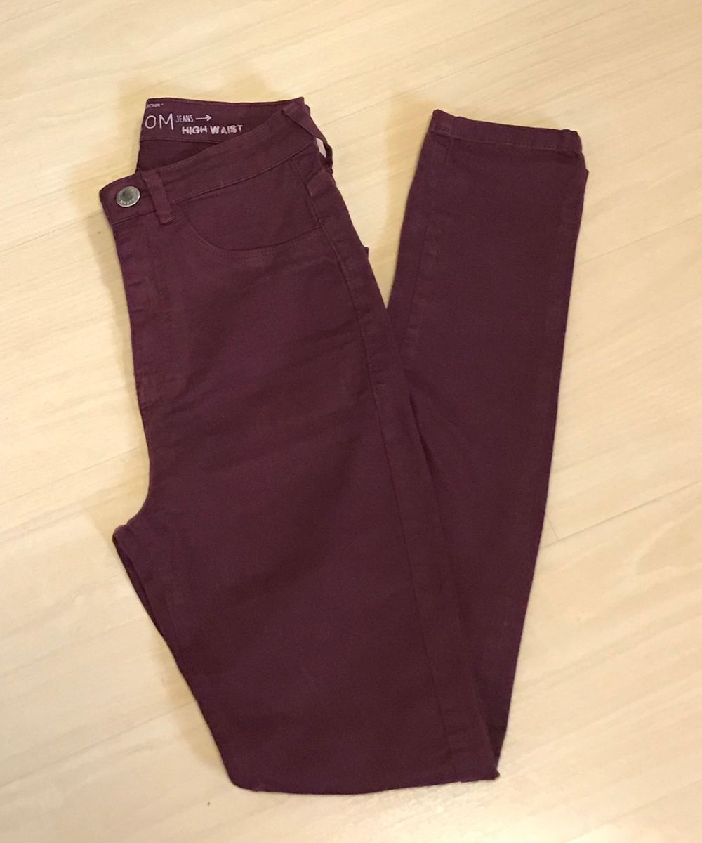 calça feminina vinho