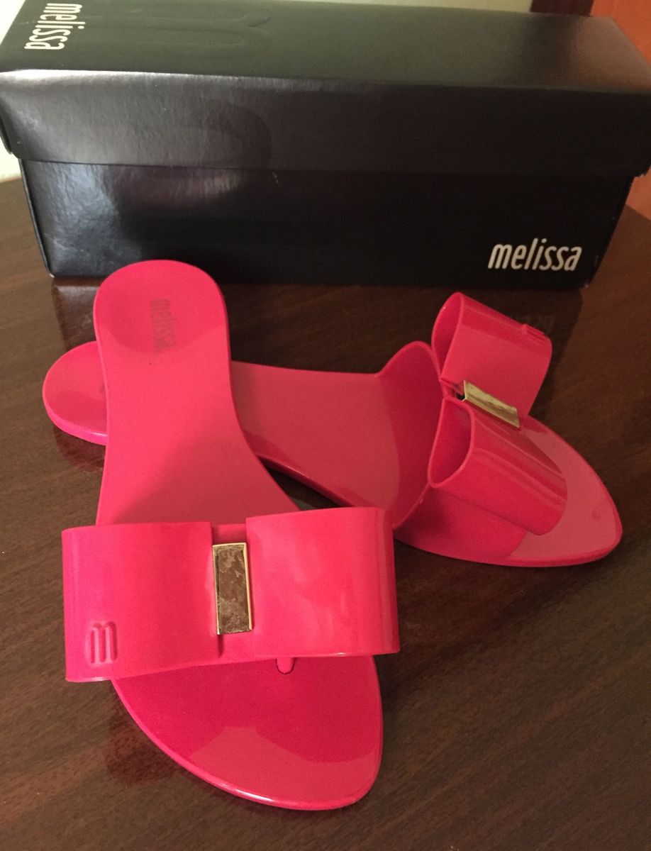 melissa rasteira de laço em cima