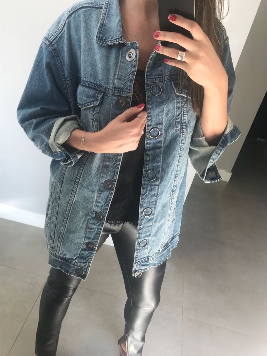 enjoei jaqueta jeans