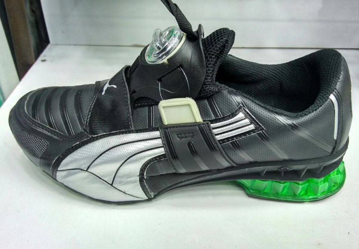 puma disc preto com verde