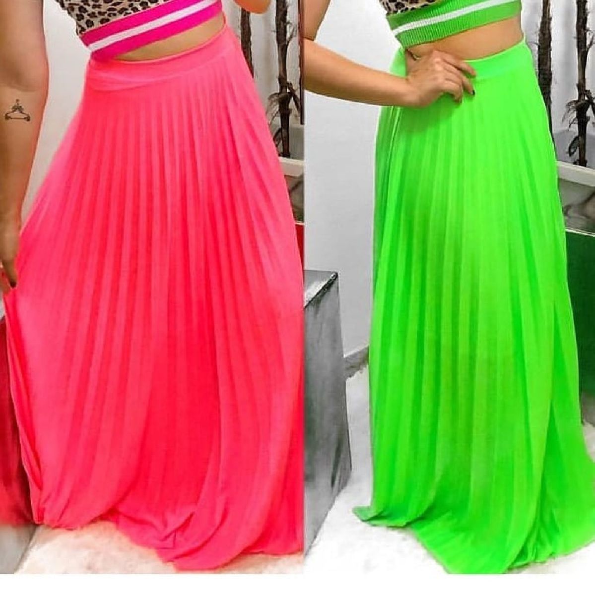 saia verde neon