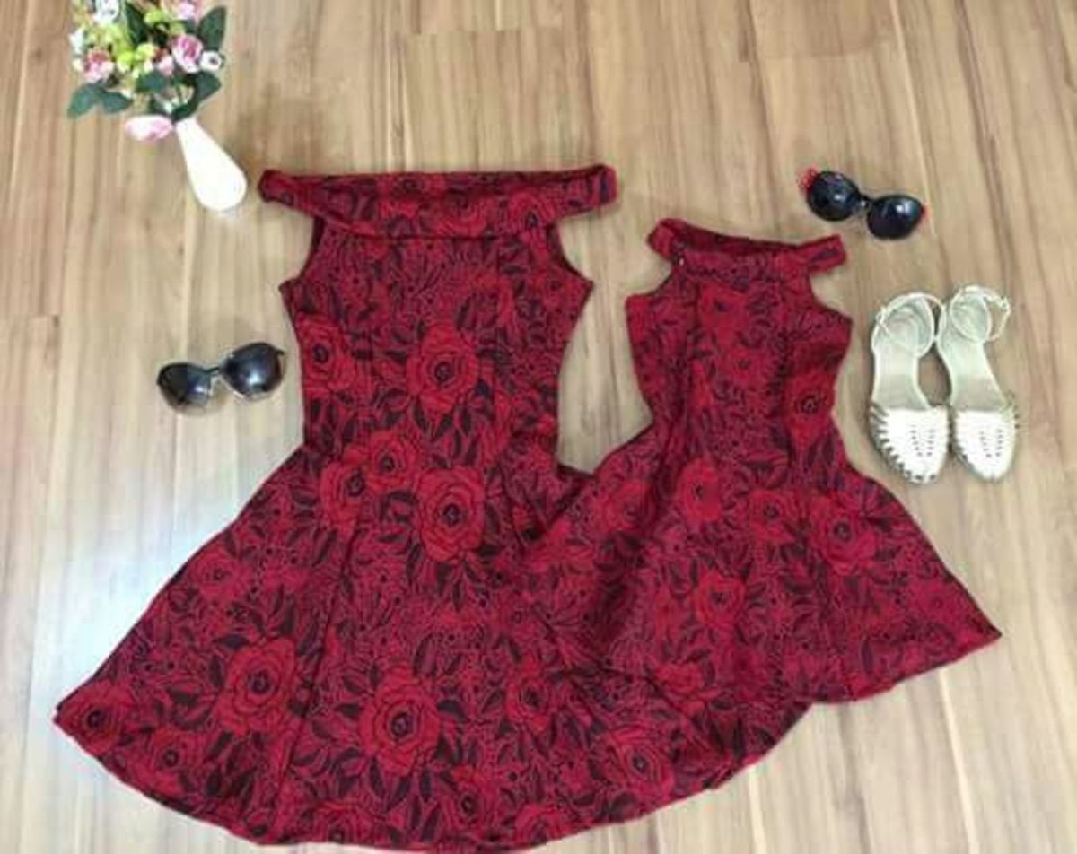 vestido de crochê mãe e filha