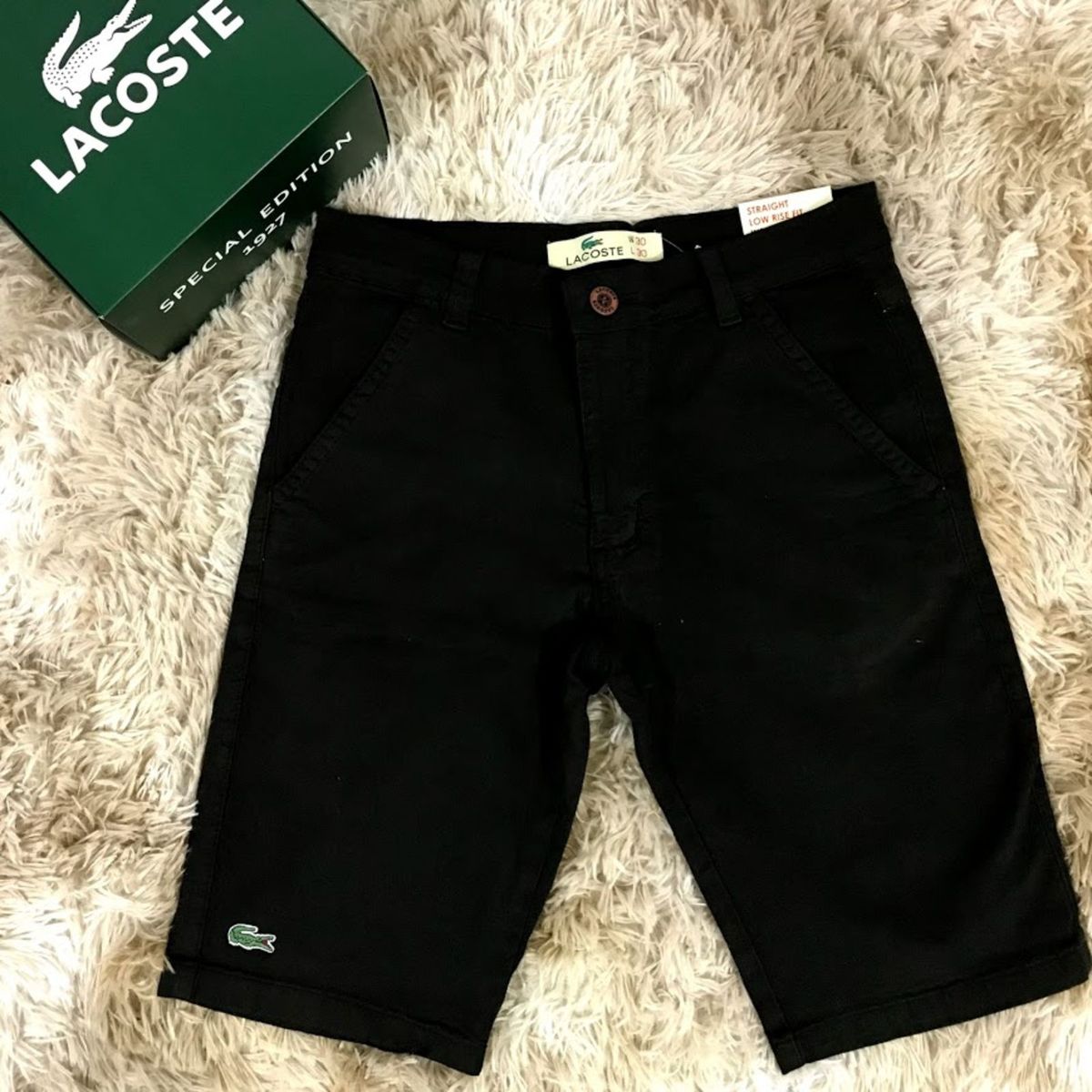 bermuda da lacoste jeans