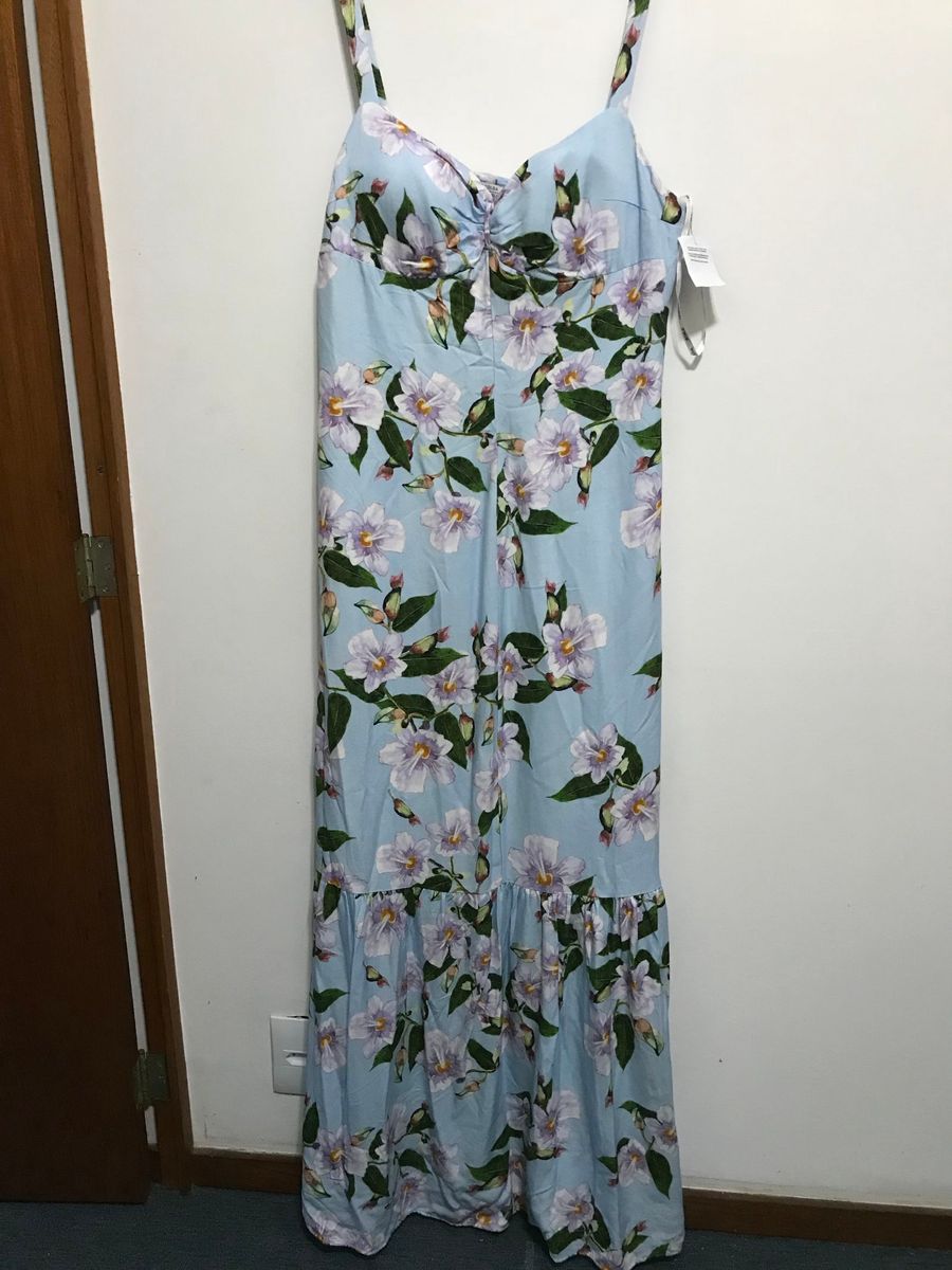 vestido longo floral riachuelo