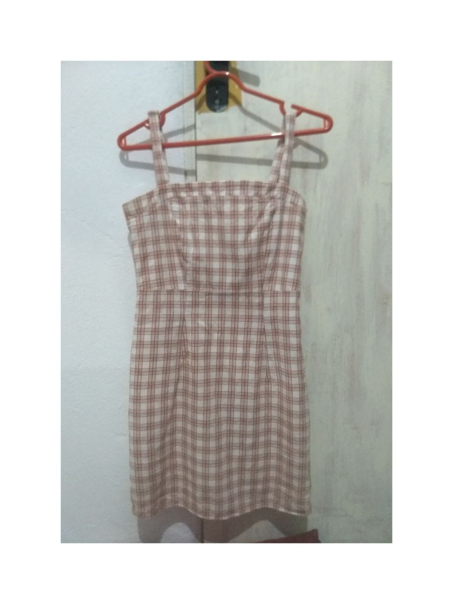 vestido xadrez forever 21