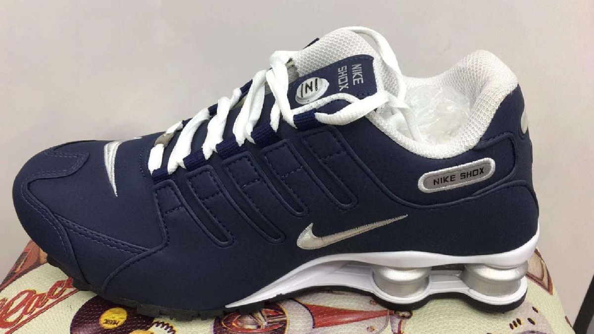 tenis nike shox nz cinza
