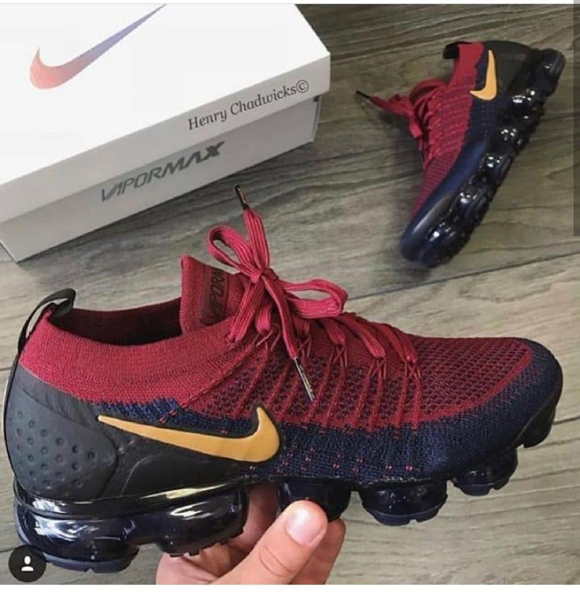 henry chadwicks vapormax black and red