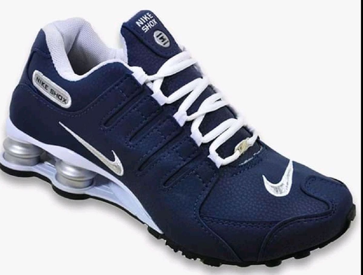 nike shox azul marinho