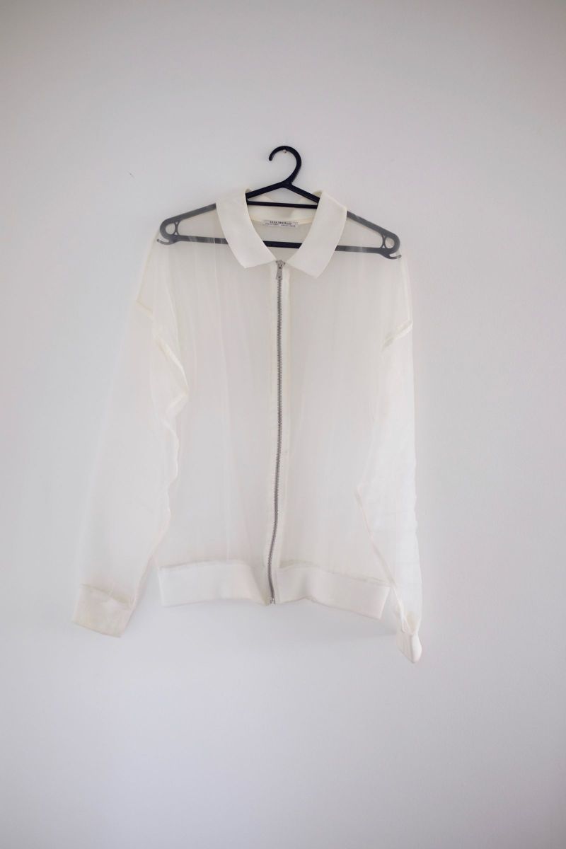 casaco feminino transparente