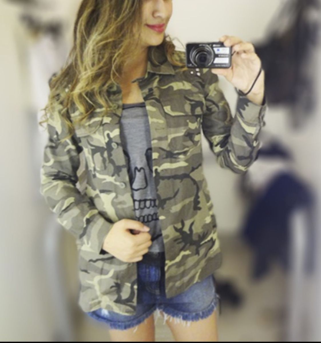 parka camuflada feminina renner