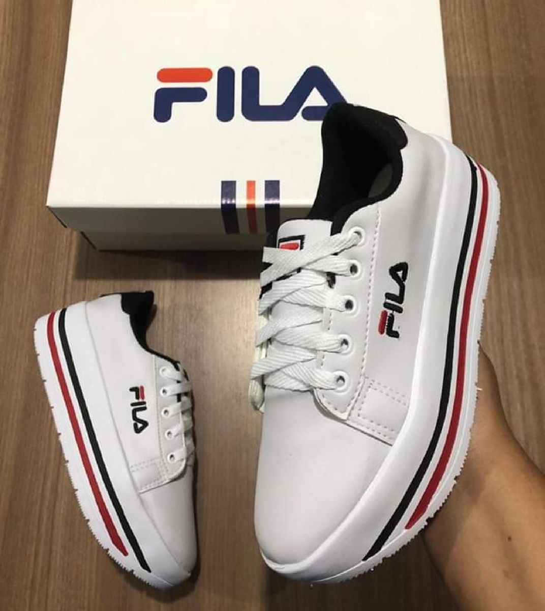 tenis plataforma feminino fila