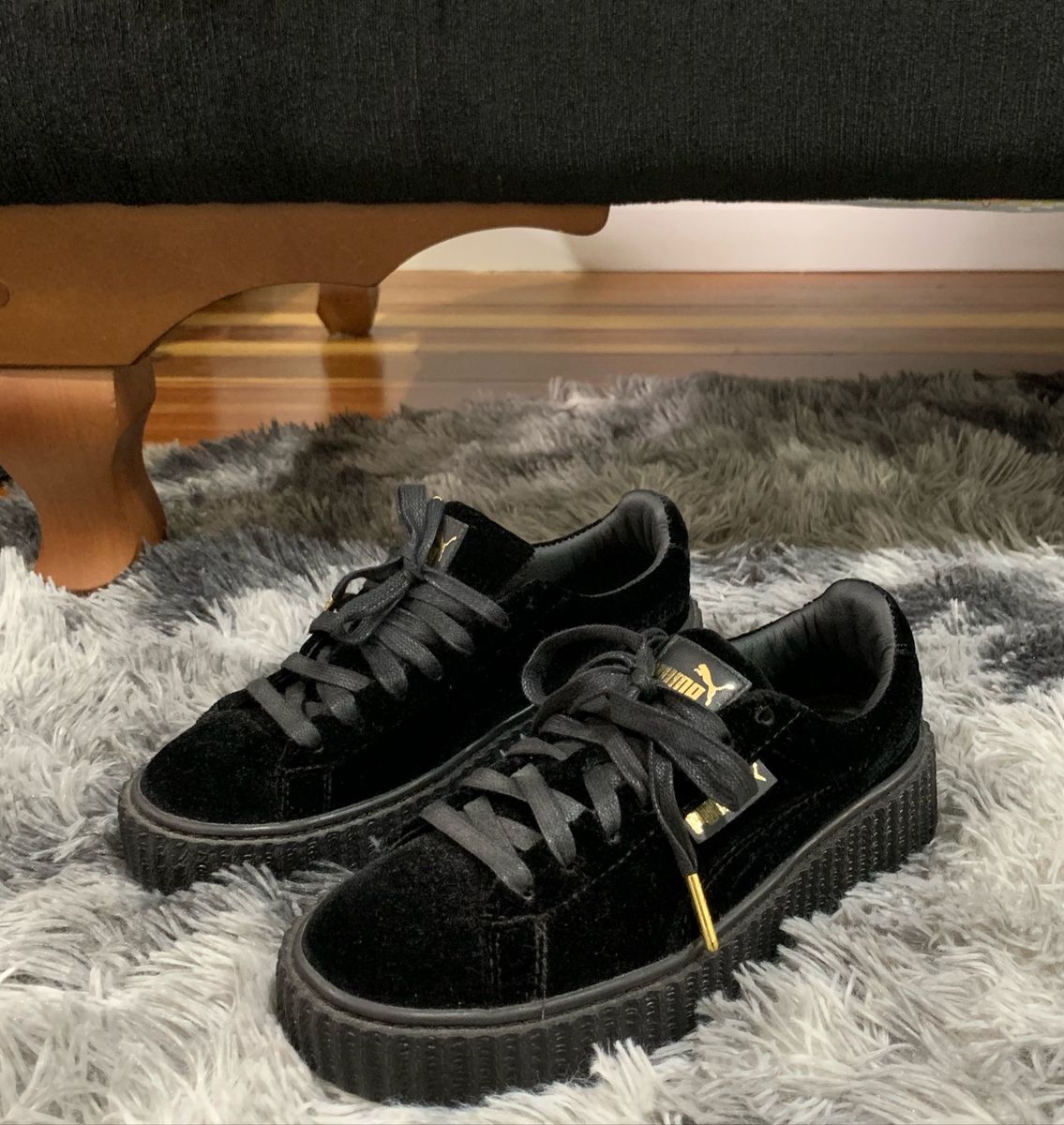 tenis puma creeper velvet feminino