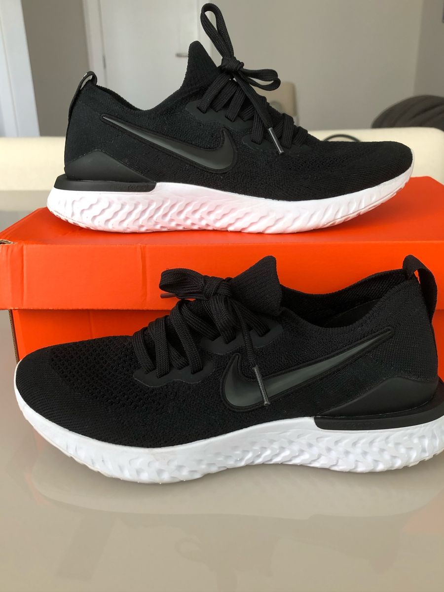 nike epic react flyknit feminino preto