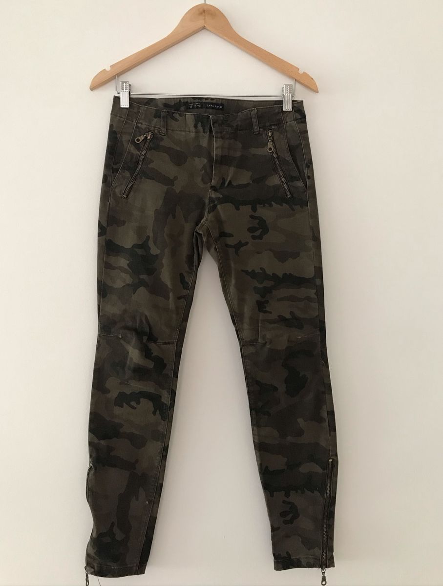 calça feminina camuflada zara