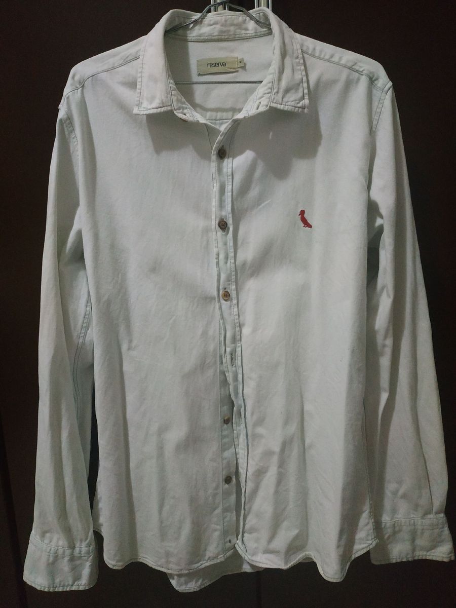 camisa social jeans reserva
