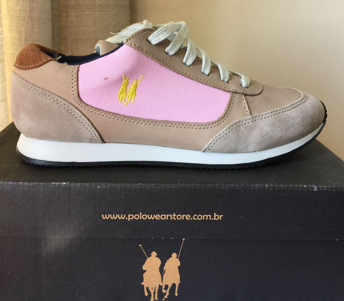 tenis branco feminino polo wear